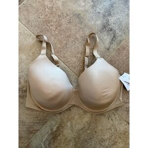 Women's Auden Beige Nursing Bra 42DD T-Shirt Bra Lightly Lined NWT